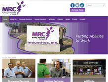 Tablet Screenshot of mrcindustries.org